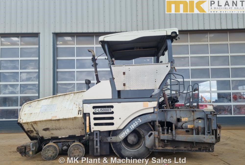 07 Vogele Super 1803-2 Wheeled Asphalt Paver - MK Plant